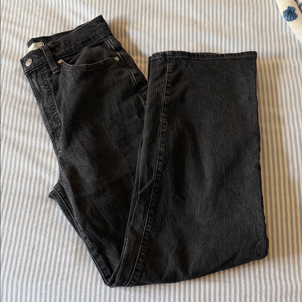 Madewell Women's Black Straight Leg Jeans